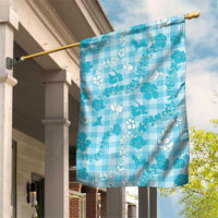 Polu Aloha Hawaii Garden Flag Plumeria Lei With Palaka Motif - Polynesian Pride