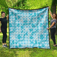 Polu Aloha Hawaii Quilt Plumeria Lei With Palaka Motif - Polynesian Pride