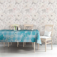 Polu Aloha Hawaii Tablecloth Plumeria Lei With Palaka Motif - Polynesian Pride