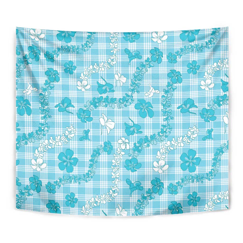 Polu Aloha Hawaii Tapestry Plumeria Lei With Palaka Motif - Polynesian Pride