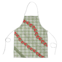Omaomao Aloha Hawaii Apron Rosebud Lei With Palaka Motif - Polynesian Pride