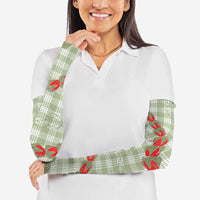 Omaomao Aloha Hawaii Arm Sleeves Rosebud Lei With Palaka Motif - Polynesian Pride