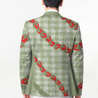 Omaomao Aloha Hawaii Blazer Rosebud Lei With Palaka Motif - Polynesian Pride