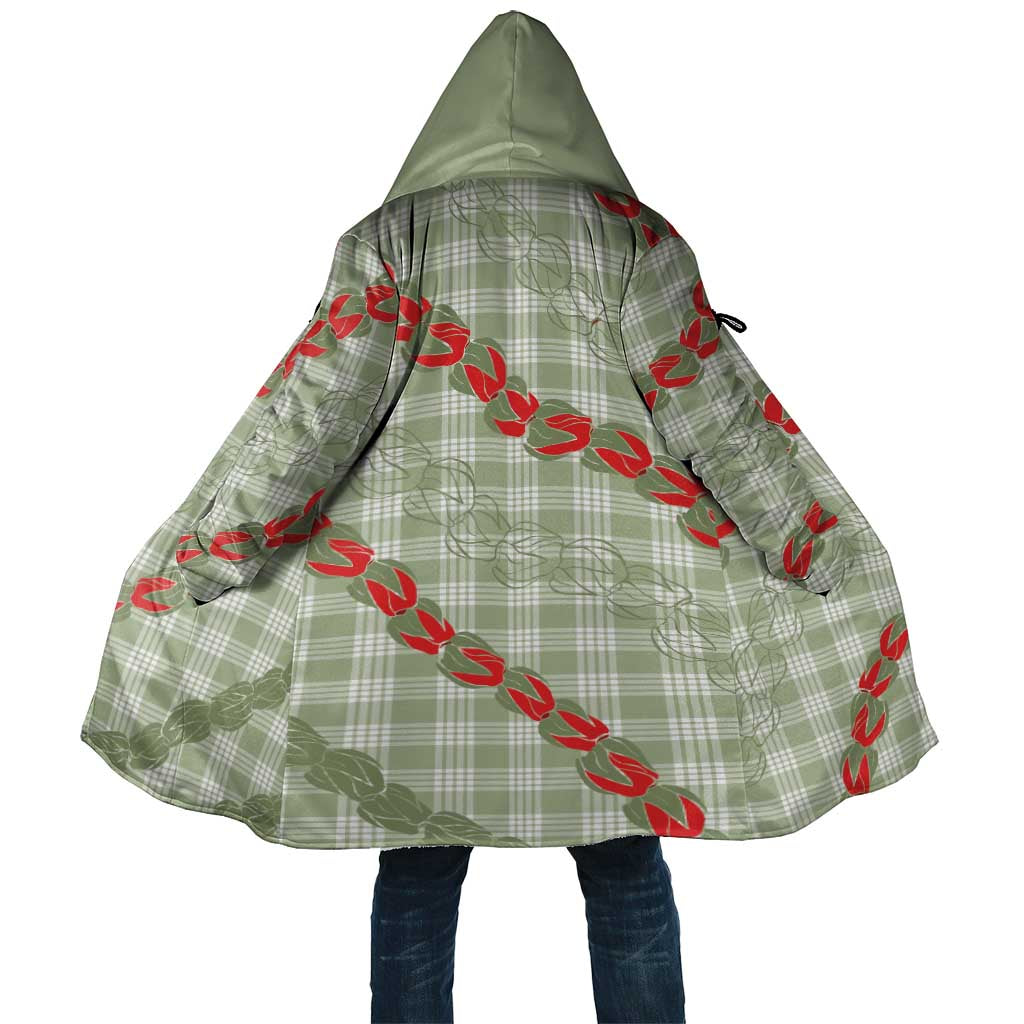 Omaomao Aloha Hawaii Cloak Rosebud Lei With Palaka Motif - Polynesian Pride