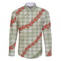 Omaomao Aloha Hawaii Family Matching Puletasi and Hawaiian Shirt Rosebud Lei With Palaka Motif - Polynesian Pride