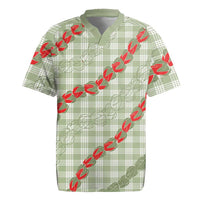 Omaomao Aloha Hawaii Rugby Jersey Rosebud Lei With Palaka Motif - Polynesian Pride