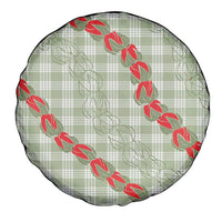 Omaomao Aloha Hawaii Spare Tire Cover Rosebud Lei With Palaka Motif - Polynesian Pride