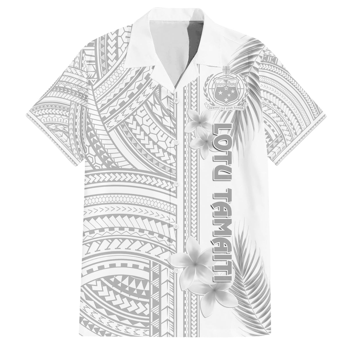 samoa-white-sunday-hawaiian-shirt-manuia-le-aso-sa-o-tamaiti-polynesian-plumeria