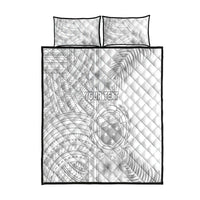 Personalised Samoa White Sunday Quilt Bed Set Manuia le Aso Sa o Tamaiti Polynesian Plumeria LT14 White - Polynesian Pride
