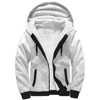 Samoa White Sunday Sherpa Hoodie Lotu Tamaiti 2023 With Coat Of Arms LT14 Unisex White - Polynesian Pride