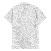 Polynesia White Sunday Hawaiian Shirt Polynesian Pattern With Tropical Flowers LT14 - Polynesian Pride