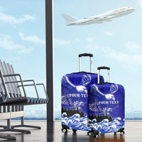 Personalised American Samoa Fautasi Race Luggage Cover Eagle With Polynesian Pattern LT14 - Polynesian Pride