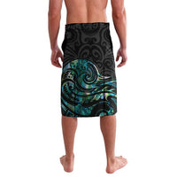 New Zealand Fantail Bird Lavalava Maori Piwakawaka Kowhai - Paua Shell Pattern