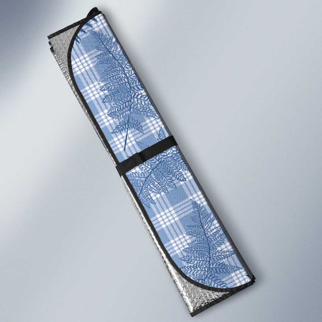 Blue Palaka Hawaii Palapalai Auto Sun Shade Hawaiian Fern LT14 - Polynesian Pride