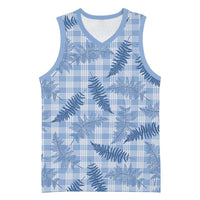 Blue Palaka Hawaii Palapalai Basketball Jersey Hawaiian Fern LT14 Unisex Blue - Polynesian Pride