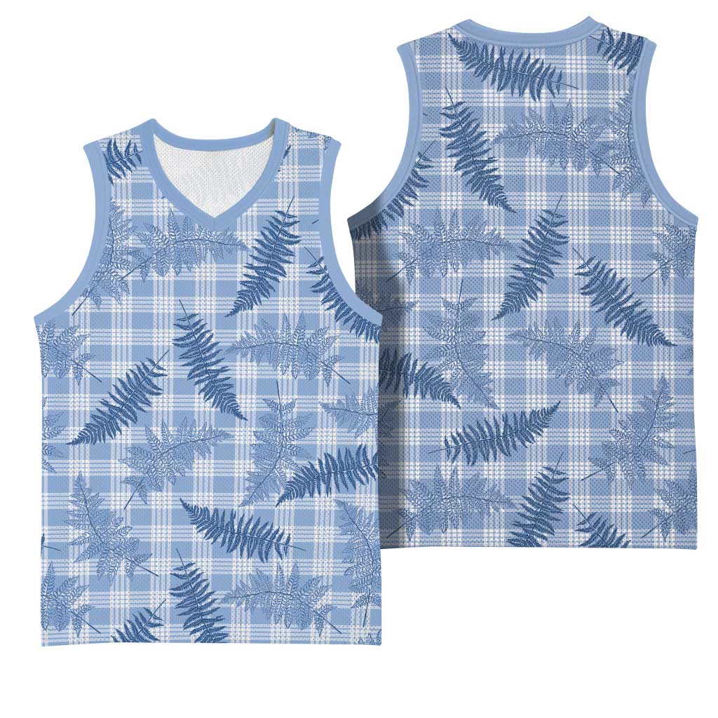 Blue Palaka Hawaii Palapalai Basketball Jersey Hawaiian Fern LT14 - Polynesian Pride