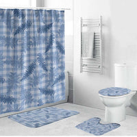 Blue Palaka Hawaii Palapalai Bathroom Set Hawaiian Fern LT14 Bathroom Set (4 pcs) Blue - Polynesian Pride