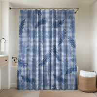 Blue Palaka Hawaii Palapalai Bathroom Set Hawaiian Fern LT14 Shower Curtain Only Blue - Polynesian Pride