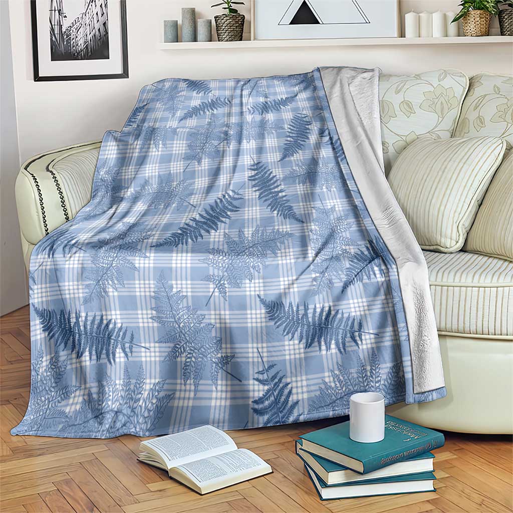 Blue Palaka Hawaii Palapalai Blanket Hawaiian Fern LT14 Blue - Polynesian Pride