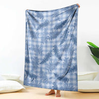 Blue Palaka Hawaii Palapalai Blanket Hawaiian Fern LT14 - Polynesian Pride