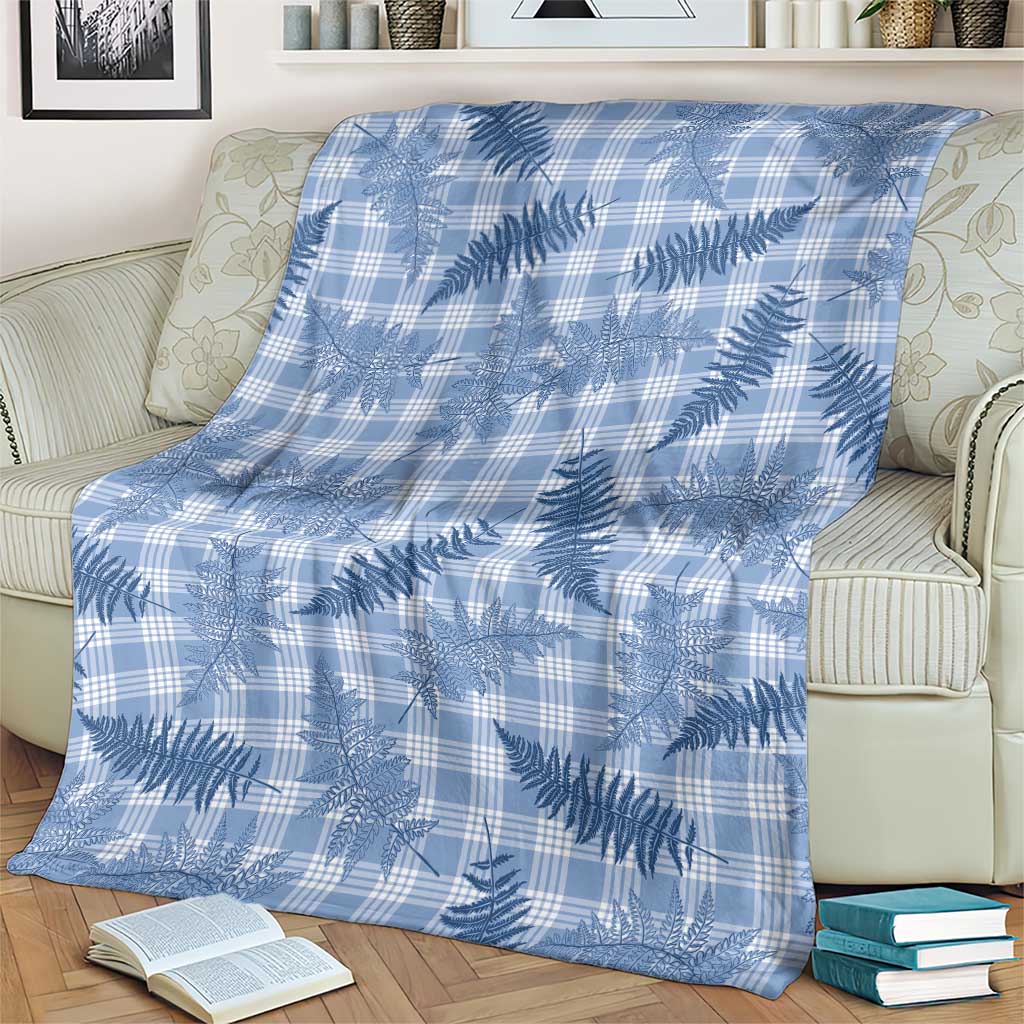 Blue Palaka Hawaii Palapalai Blanket Hawaiian Fern LT14 - Polynesian Pride