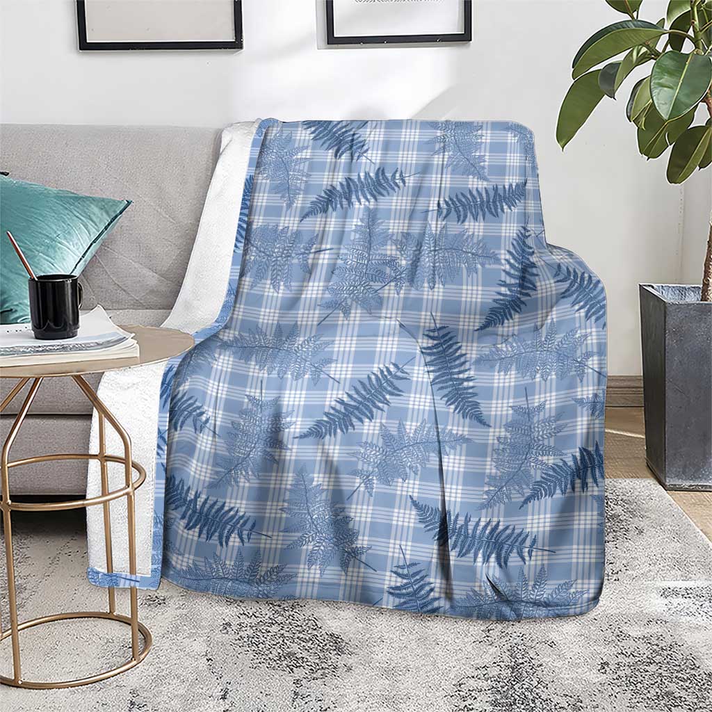 Blue Palaka Hawaii Palapalai Blanket Hawaiian Fern LT14 - Polynesian Pride