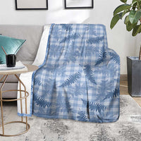 Blue Palaka Hawaii Palapalai Blanket Hawaiian Fern LT14 - Polynesian Pride