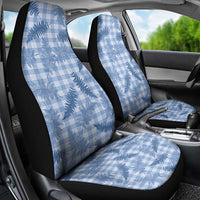 Blue Palaka Hawaii Palapalai Car Seat Cover Hawaiian Fern - Polynesian Pride