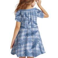 Blue Palaka Hawaii Palapalai Family Matching Off The Shoulder Long Sleeve Dress and Hawaiian Shirt Hawaiian Fern - Polynesian Pride