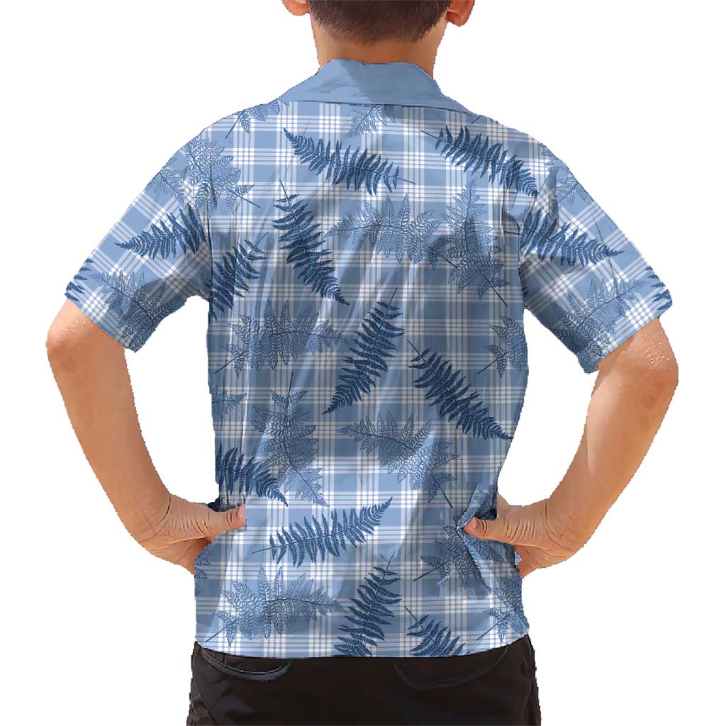 Blue Palaka Hawaii Palapalai Hawaiian Shirt Hawaiian Fern - Polynesian Pride