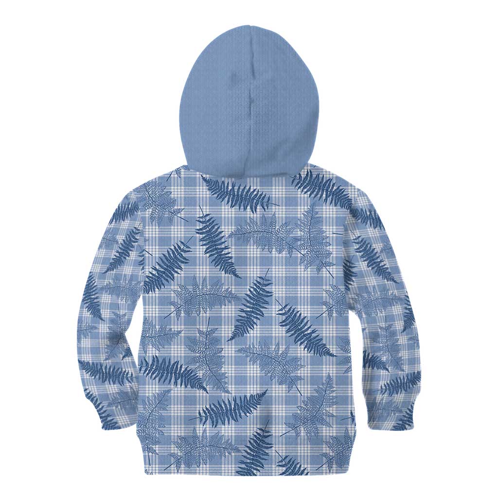 Blue Palaka Hawaii Palapalai Kid Hoodie Hawaiian Fern LT14 - Polynesian Pride