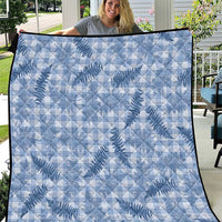 Blue Palaka Hawaii Palapalai Quilt Hawaiian Fern LT14 Blue - Polynesian Pride