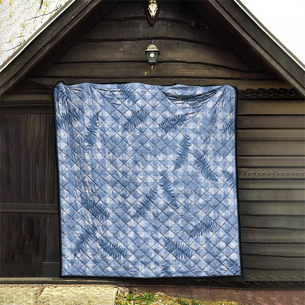 Blue Palaka Hawaii Palapalai Quilt Hawaiian Fern LT14 - Polynesian Pride