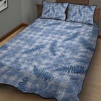 Blue Palaka Hawaii Palapalai Quilt Bed Set Hawaiian Fern LT14 - Polynesian Pride