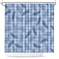 Blue Palaka Hawaii Palapalai Shower Curtain Hawaiian Fern LT14 Blue - Polynesian Pride