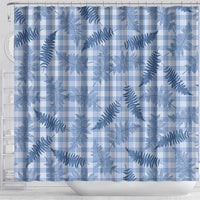Blue Palaka Hawaii Palapalai Shower Curtain Hawaiian Fern LT14 - Polynesian Pride