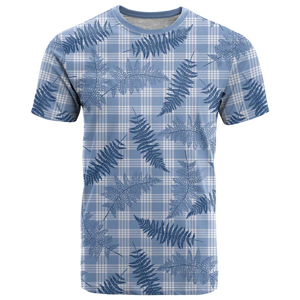 Blue Palaka Hawaii Palapalai T Shirt Hawaiian Fern LT14 Blue - Polynesian Pride