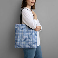 Blue Palaka Hawaii Palapalai Tote Bag Hawaiian Fern LT14 - Polynesian Pride