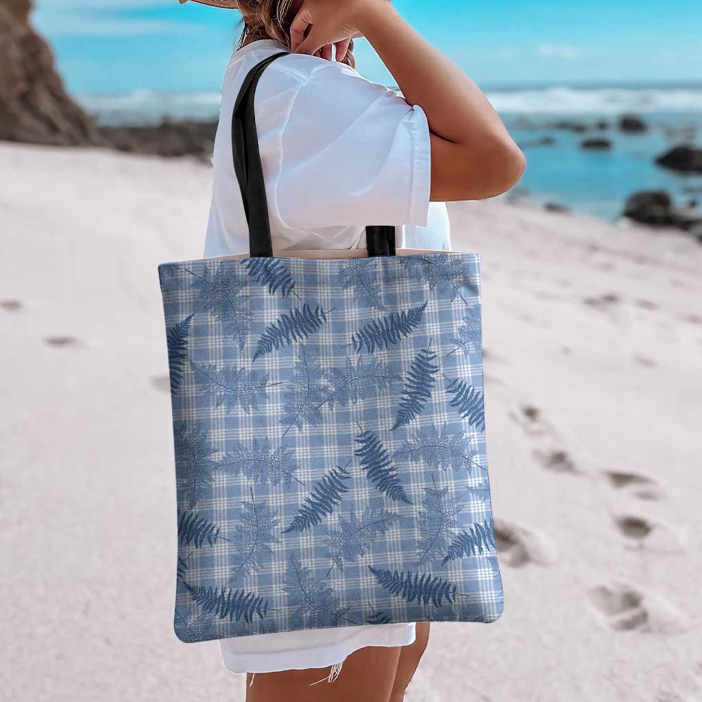 Blue Palaka Hawaii Palapalai Tote Bag Hawaiian Fern LT14 - Polynesian Pride