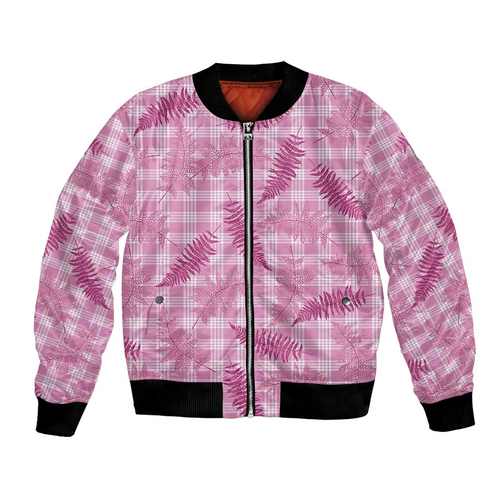 Purple Palaka Hawaii Palapalai Bomber Jacket Hawaiian Fern - Polynesian Pride