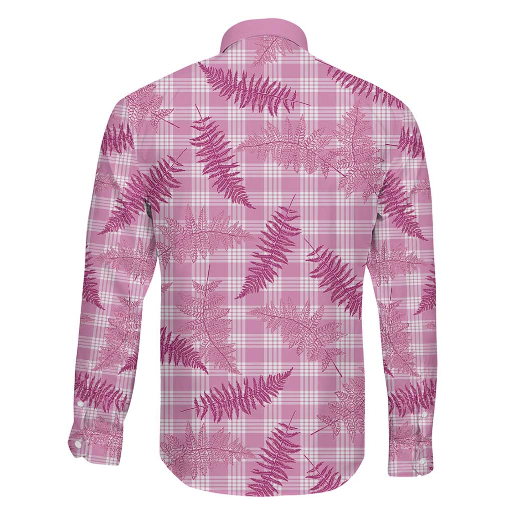 Purple Palaka Hawaii Palapalai Family Matching Off Shoulder Short Dress and Hawaiian Shirt Hawaiian Fern - Polynesian Pride