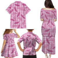 Purple Palaka Hawaii Palapalai Family Matching Puletasi and Hawaiian Shirt Hawaiian Fern - Polynesian Pride