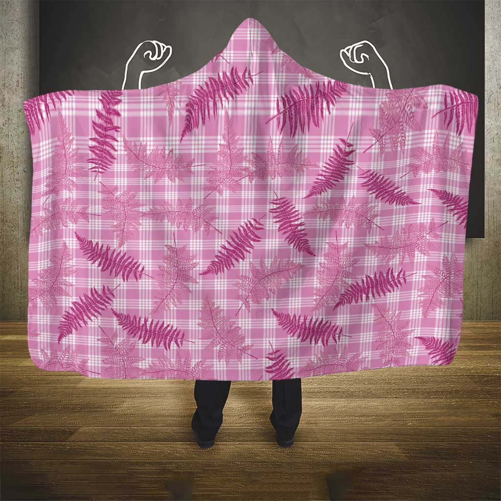 Purple Palaka Hawaii Palapalai Hooded Blanket Hawaiian Fern - Polynesian Pride