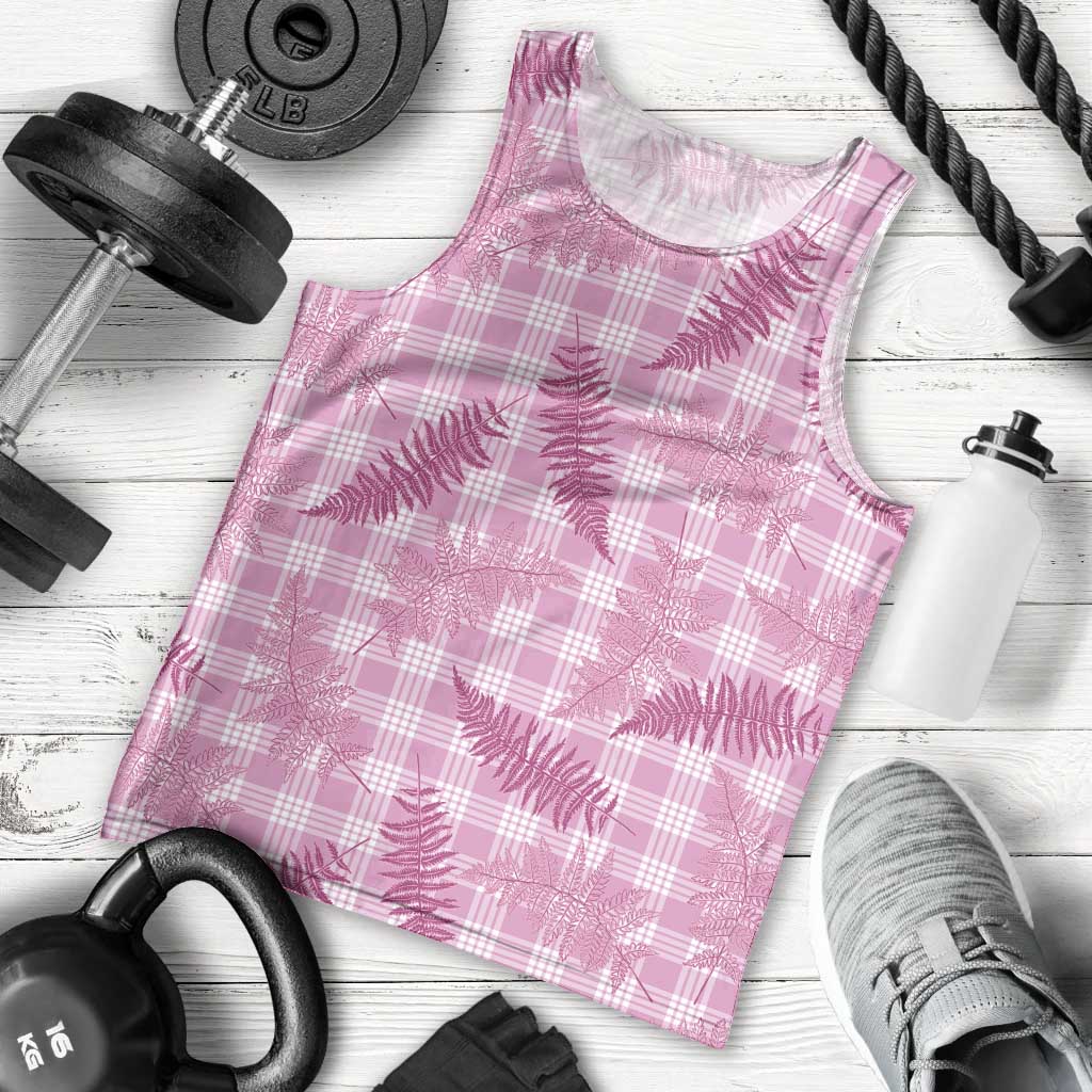 Purple Palaka Hawaii Palapalai Men Tank Top Hawaiian Fern - Polynesian Pride