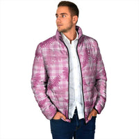 Purple Palaka Hawaii Palapalai Padded Jacket Hawaiian Fern LT14 - Polynesian Pride