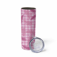 Purple Palaka Hawaii Palapalai Skinny Tumbler Hawaiian Fern - Polynesian Pride