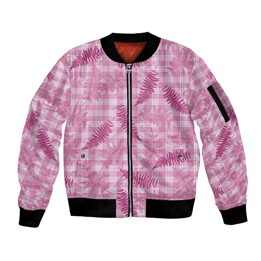 Purple Palaka Hawaii Palapalai Sleeve Zip Bomber Jacket Hawaiian Fern LT14 Unisex Purple - Polynesian Pride