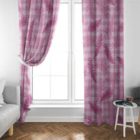 Purple Palaka Hawaii Palapalai Window Curtain Hawaiian Fern - Polynesian Pride