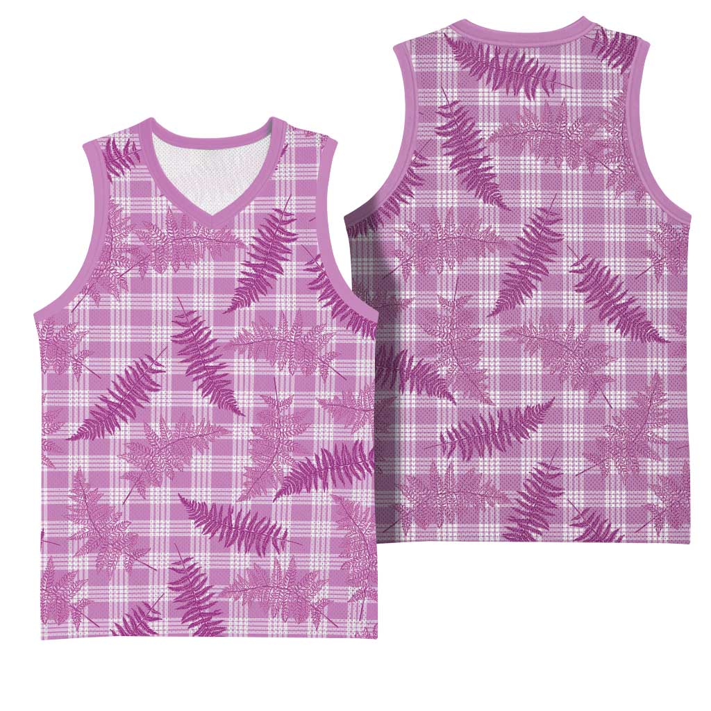 Pink Palaka Hawaii Palapalai Basketball Jersey Hawaiian Fern LT14 - Polynesian Pride