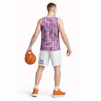 Pink Palaka Hawaii Palapalai Basketball Jersey Hawaiian Fern LT14 - Polynesian Pride